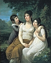 APPIANI ANDREA (1754-1817) - Ritratto di Madame Petiet con i figli. (1800). Collezione priva